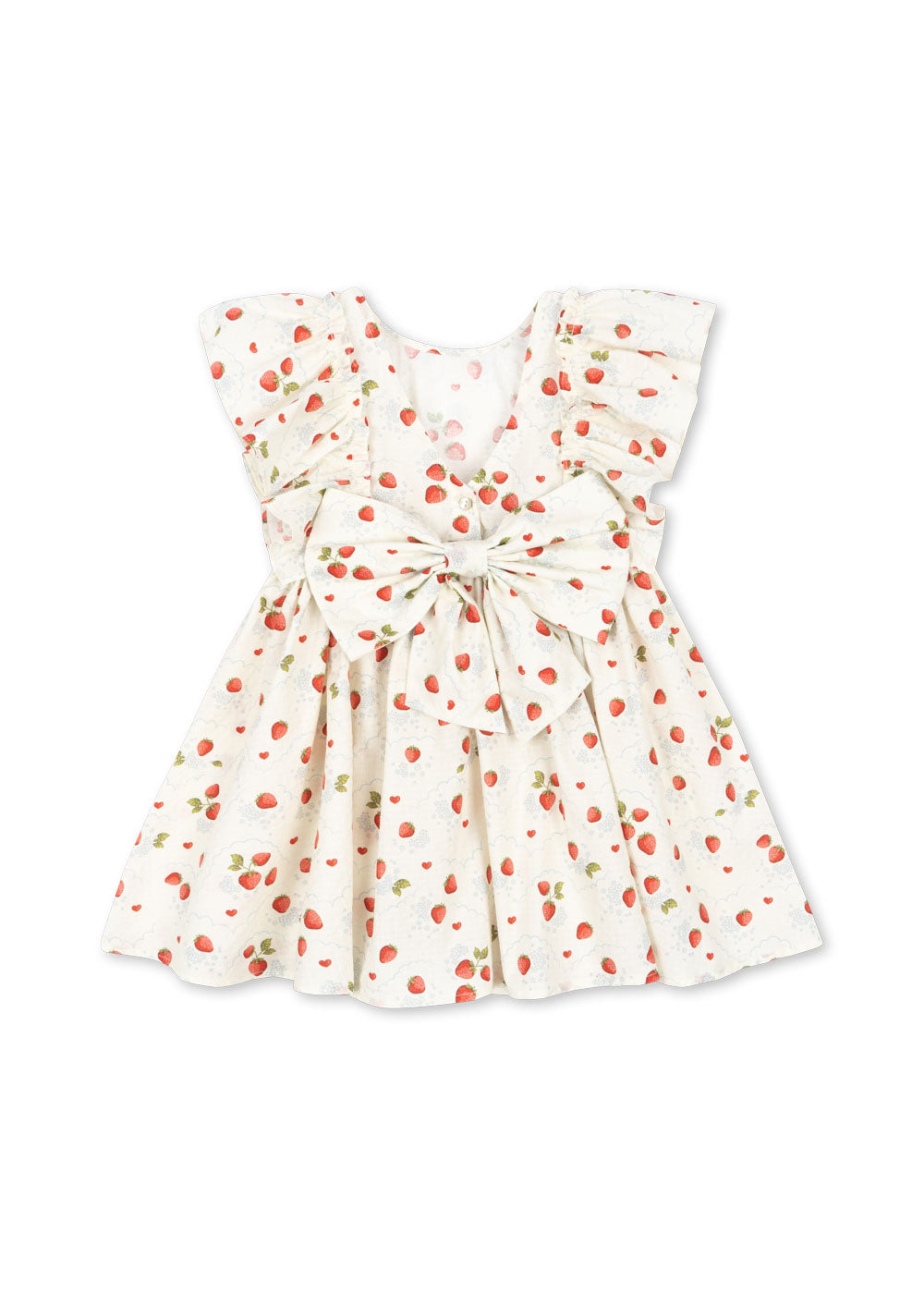 Konges Slojd - Evia Bow Dress GOTS - Marmalade - Konges Slojd - littleyoyo.ca