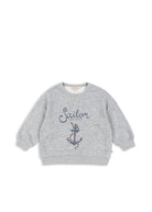 Konges Slojd - Lou Sweat Shirt OCS - Grey Melange - Konges Slojd - littleyoyo.ca