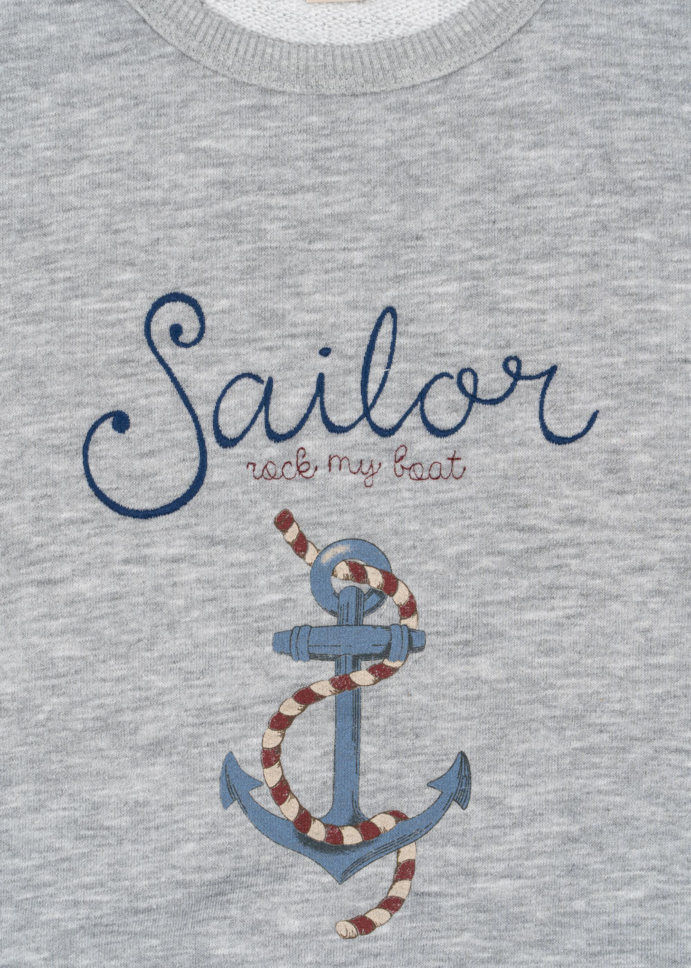 Konges Slojd - Lou Sweat Shirt OCS - Grey Melange - Konges Slojd - littleyoyo.ca