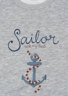 Konges Slojd - Lou Sweat Shirt OCS - Grey Melange - Konges Slojd - littleyoyo.ca