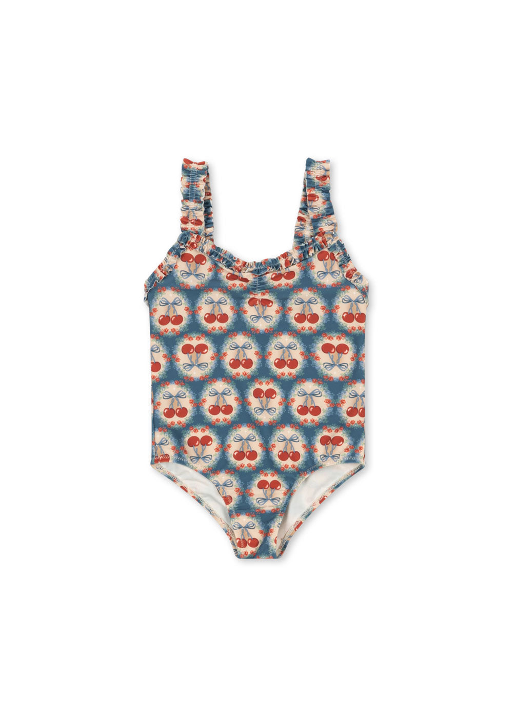 Konges Slojd - Maya Swimsuit GRS - Cherry Bow Blue - Konges Slojd - littleyoyo.ca
