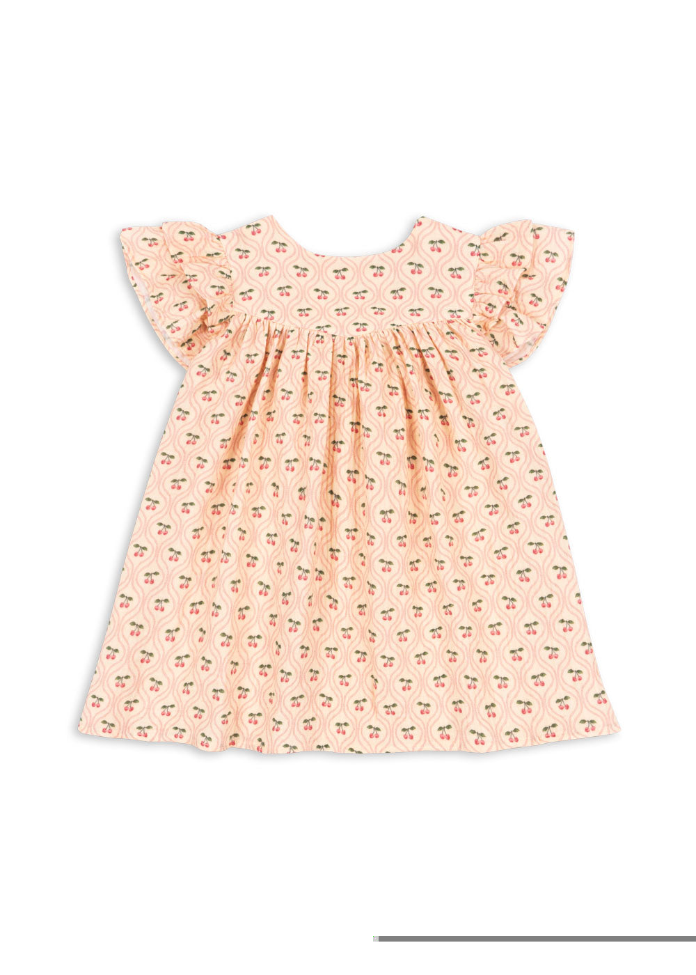 Konges Slojd - Coco Dress GOTS - Cherry Pink Motif - Konges Slojd - littleyoyo.ca