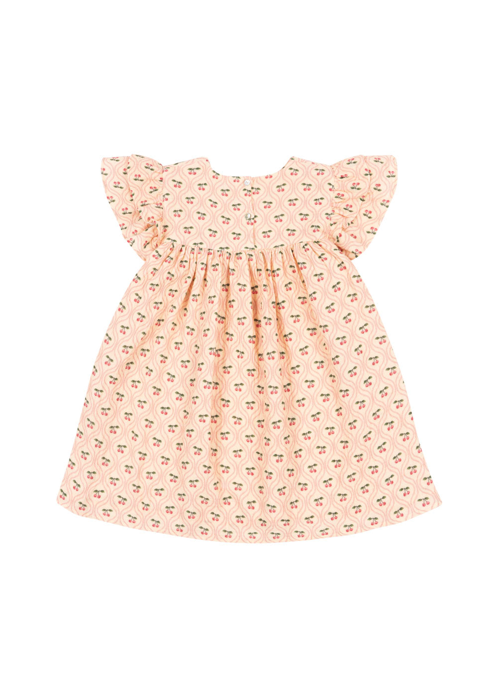 Konges Slojd - Coco Dress GOTS - Cherry Pink Motif - Konges Slojd - littleyoyo.ca