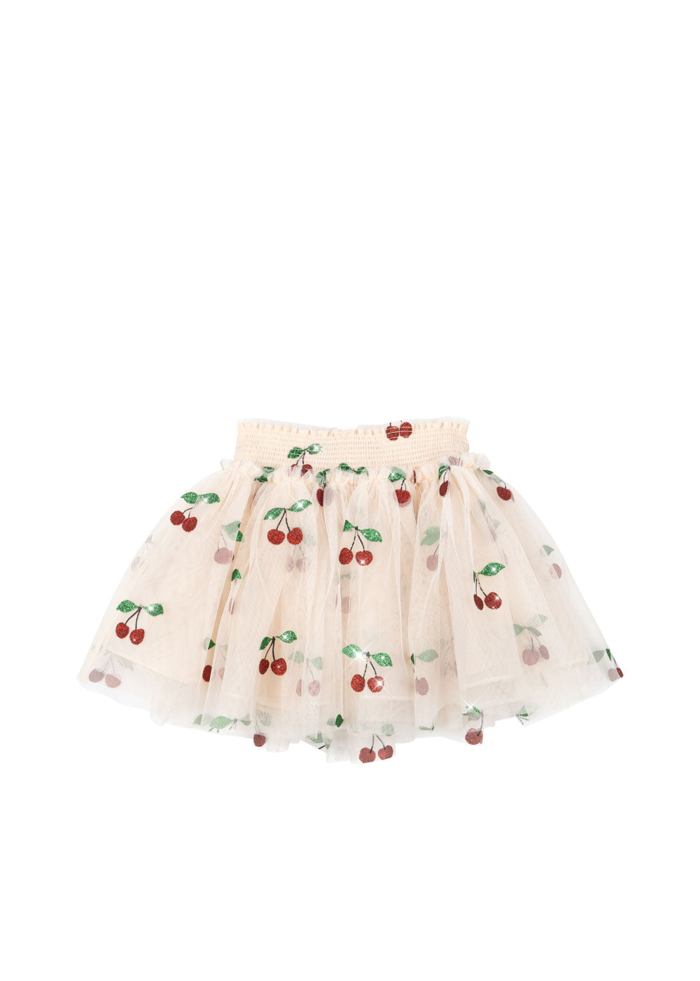 Konges Slojd - Tullie Smock Skirt - Ma Grande Cerise Glitter - Konges Slojd - littleyoyo.ca