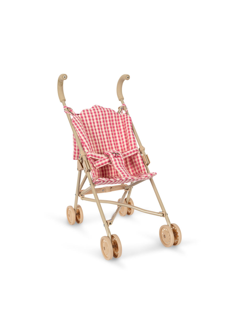 Konges Slojd - Cheeky Doll Stroller - Bubblegum Check - Konges Slojd - littleyoyo.ca