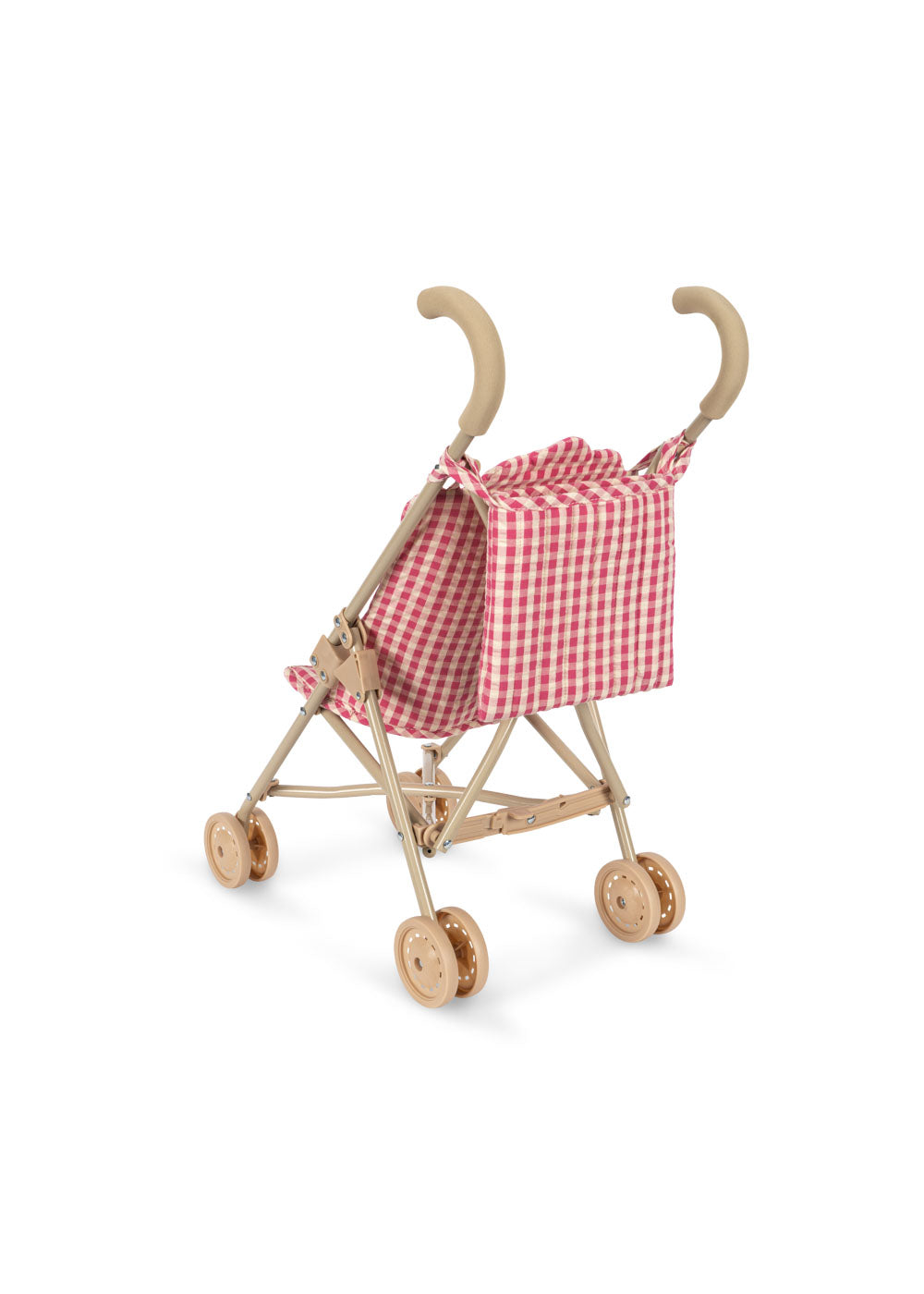 Konges Slojd - Cheeky Doll Stroller - Bubblegum Check - Konges Slojd - littleyoyo.ca