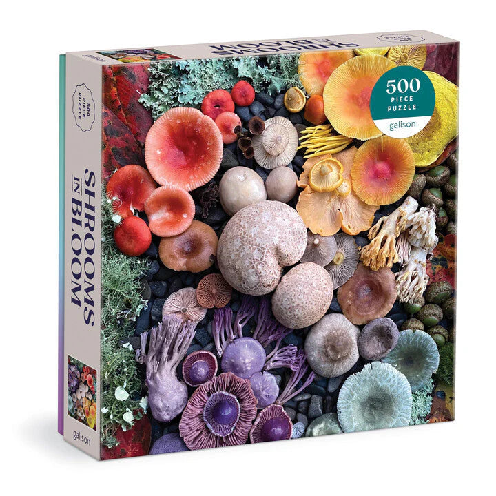 Shrooms in Bloom - 500pc Jigsaw Puzzle - Galison - littleyoyo.ca