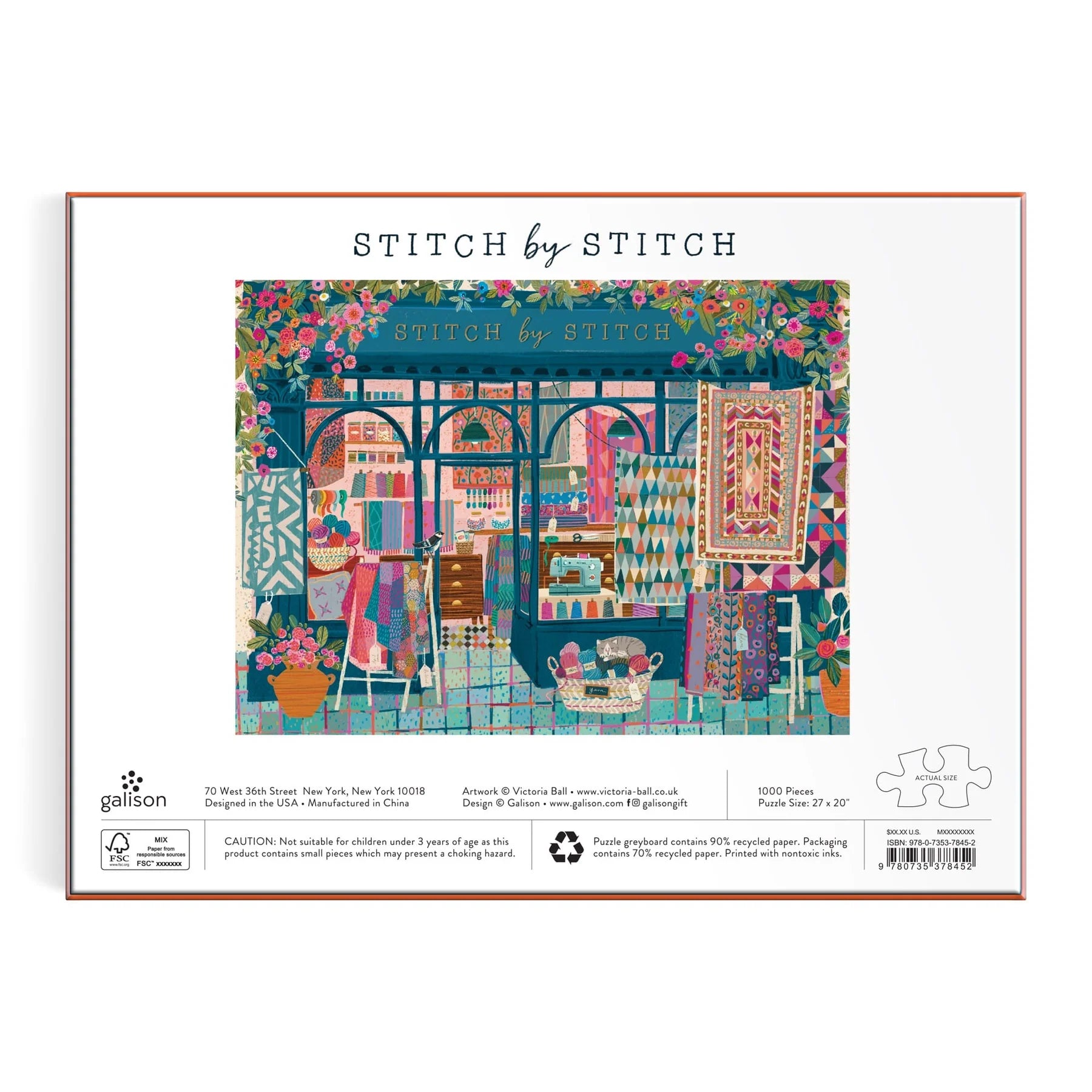 Stitch by Stitch - 1000pc Jigsaw Puzzle - Galison - littleyoyo.ca