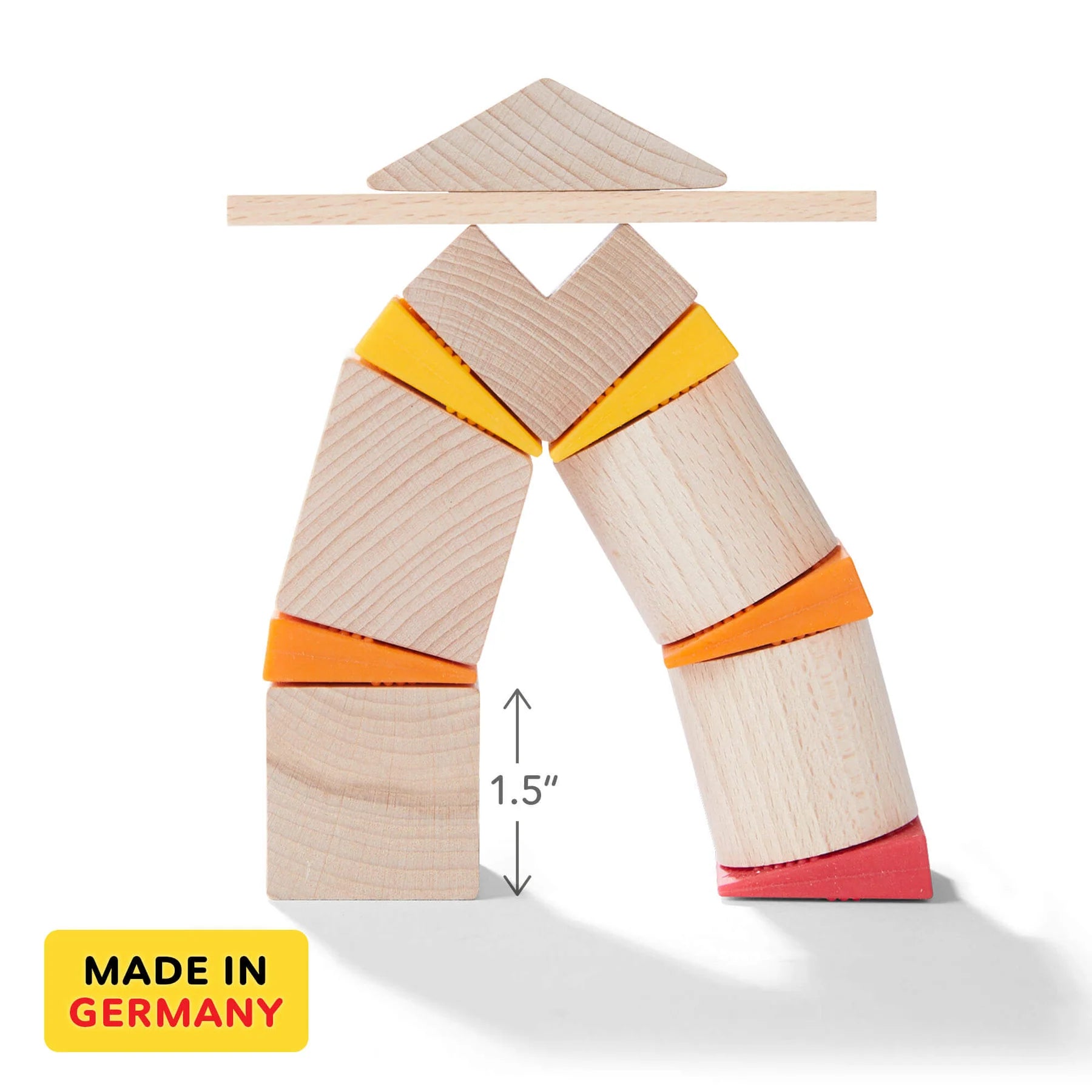 HABA - Teetering Towers Wooden Block - HABA - littleyoyo.ca