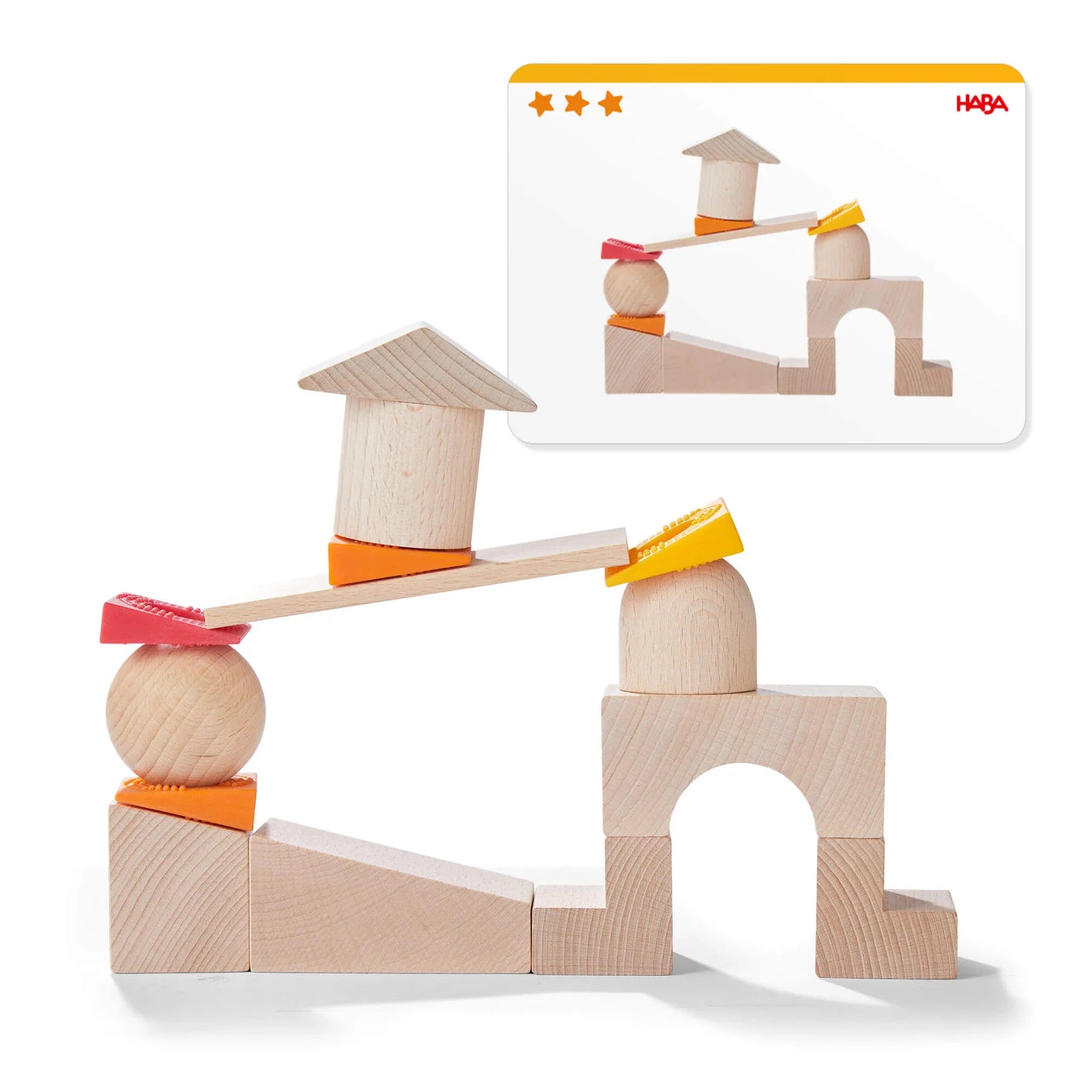 HABA - Teetering Towers Wooden Block - HABA - littleyoyo.ca