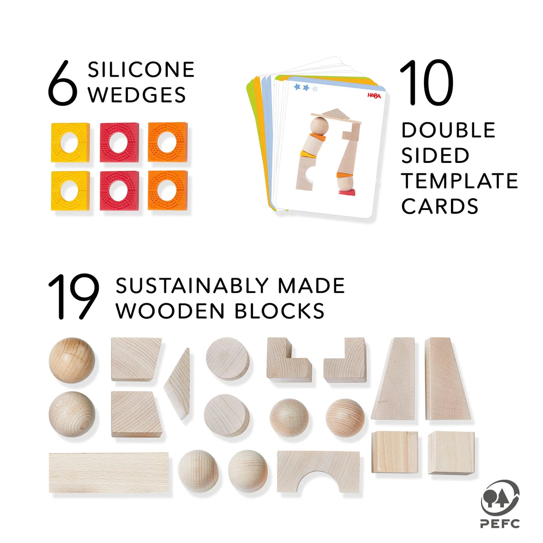 HABA - Teetering Towers Wooden Block - HABA - littleyoyo.ca