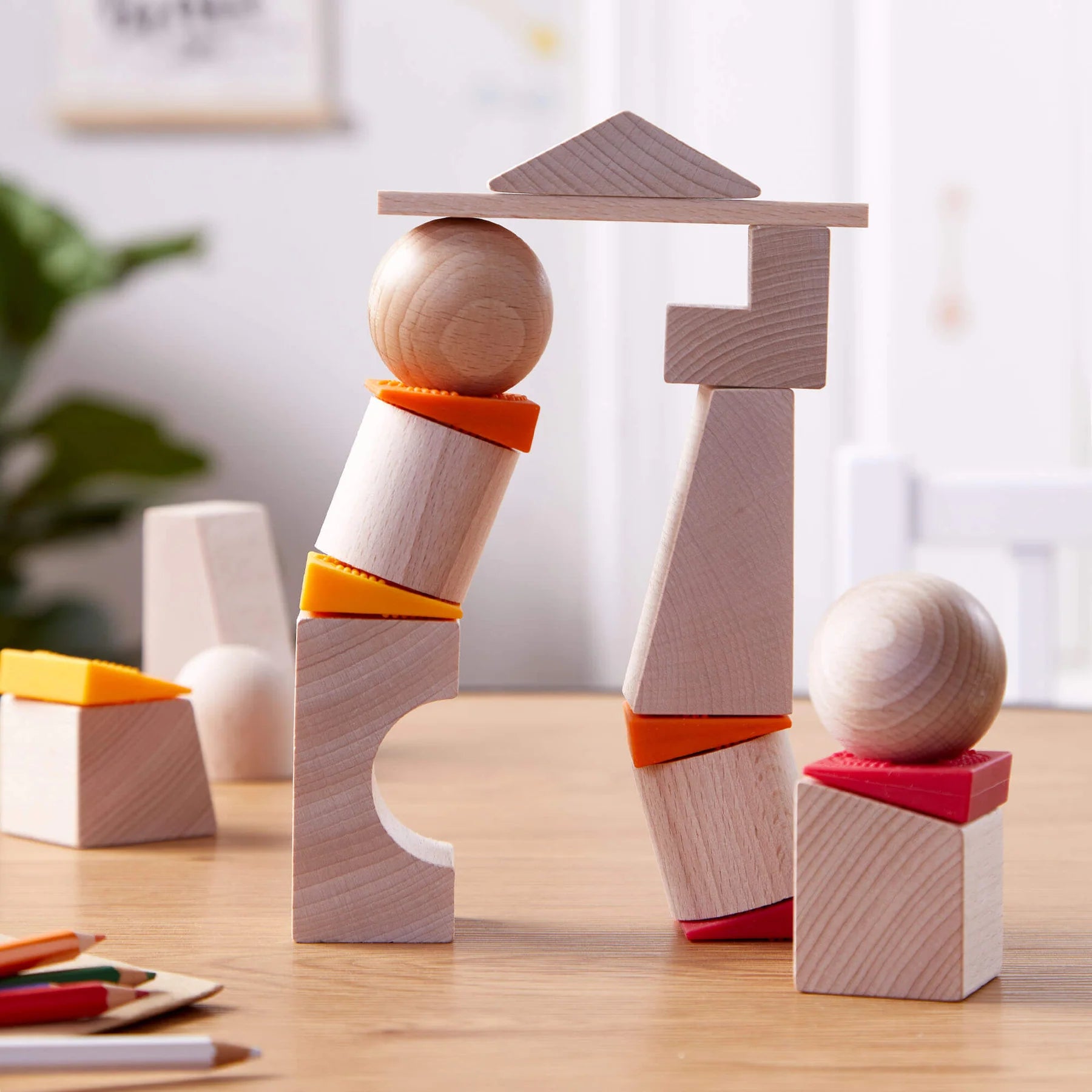 HABA - Teetering Towers Wooden Block - HABA - littleyoyo.ca