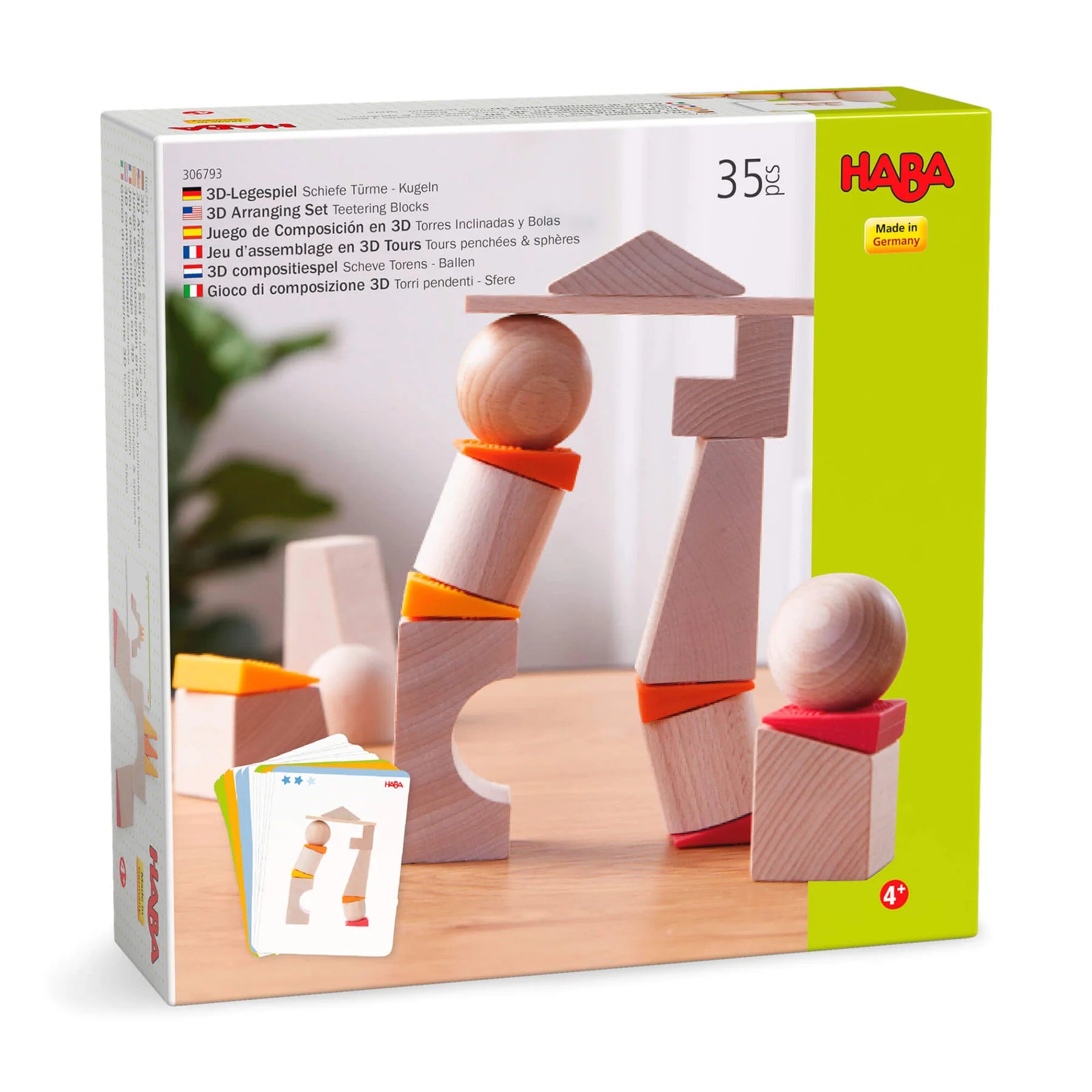 HABA - Teetering Towers Wooden Block - HABA - littleyoyo.ca