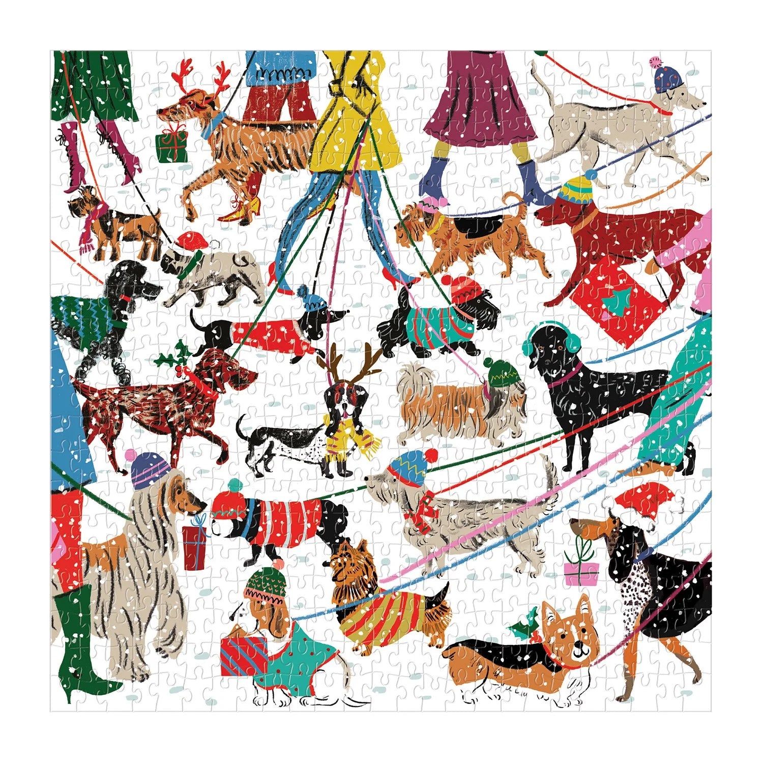 Winter Dogs - 500 Piece Jigsaw Puzzle - Galison - littleyoyo.ca