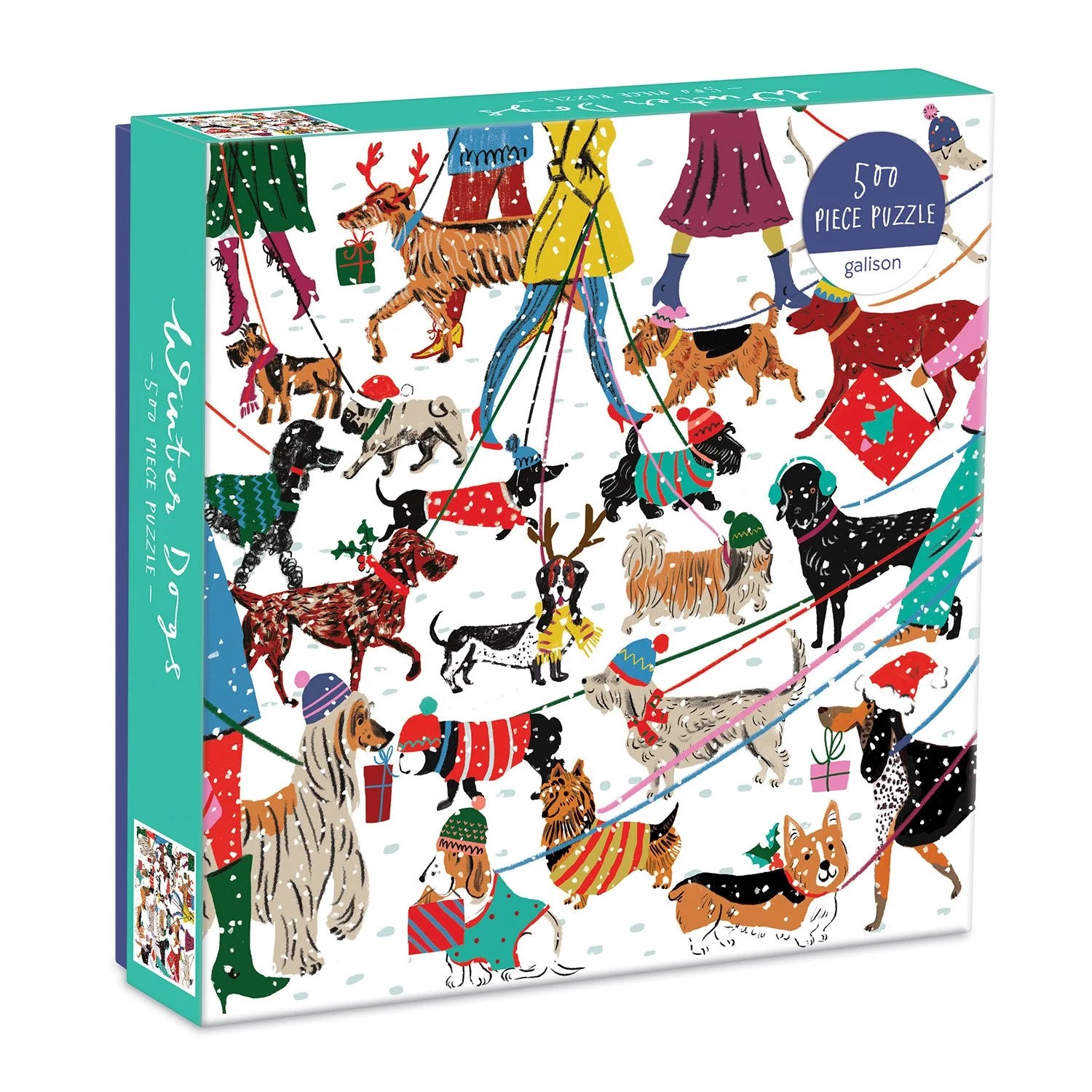 Winter Dogs - 500 Piece Jigsaw Puzzle - Galison - littleyoyo.ca
