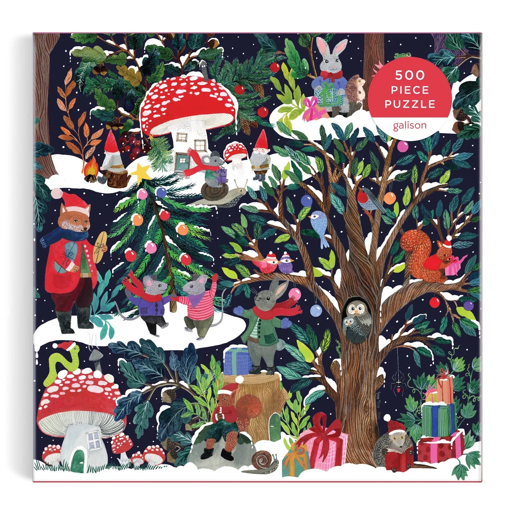 Yuletide Forest - 500 Piece Jigsaw Puzzle - Galison - littleyoyo.ca