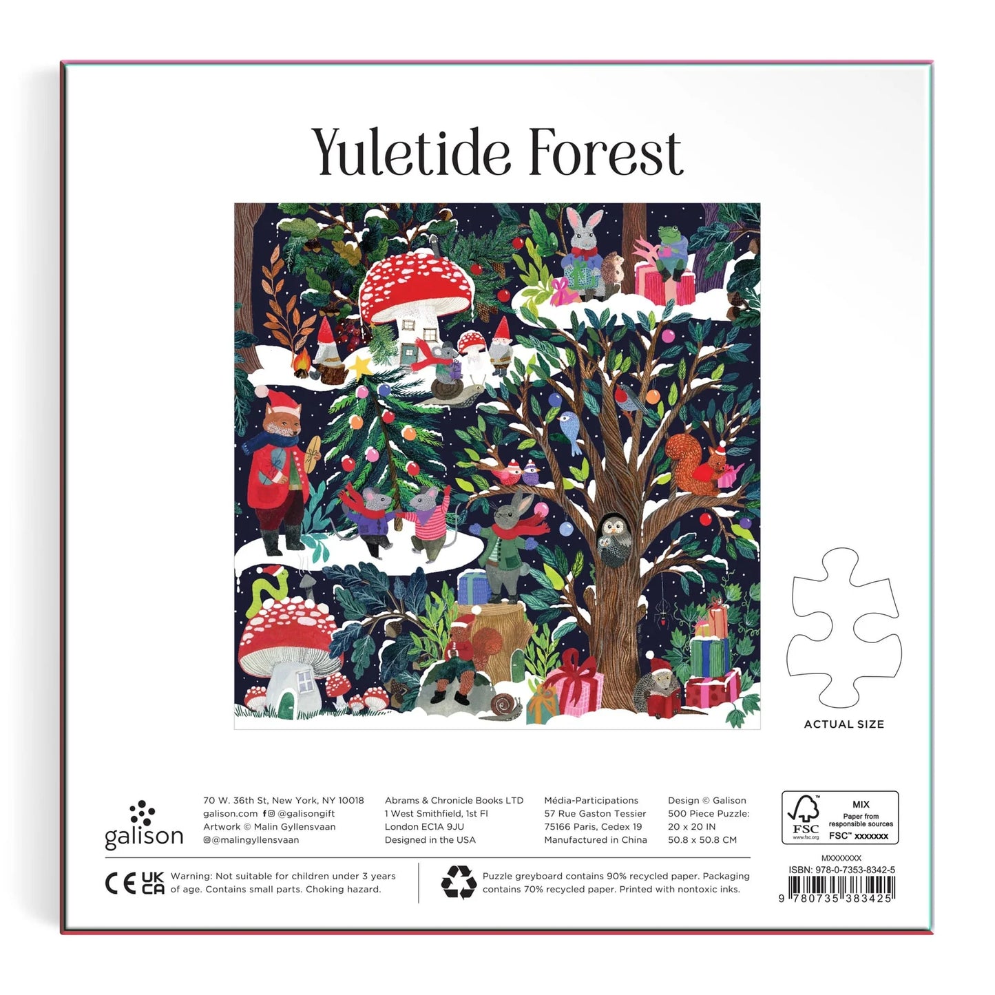 Yuletide Forest - 500 Piece Jigsaw Puzzle
