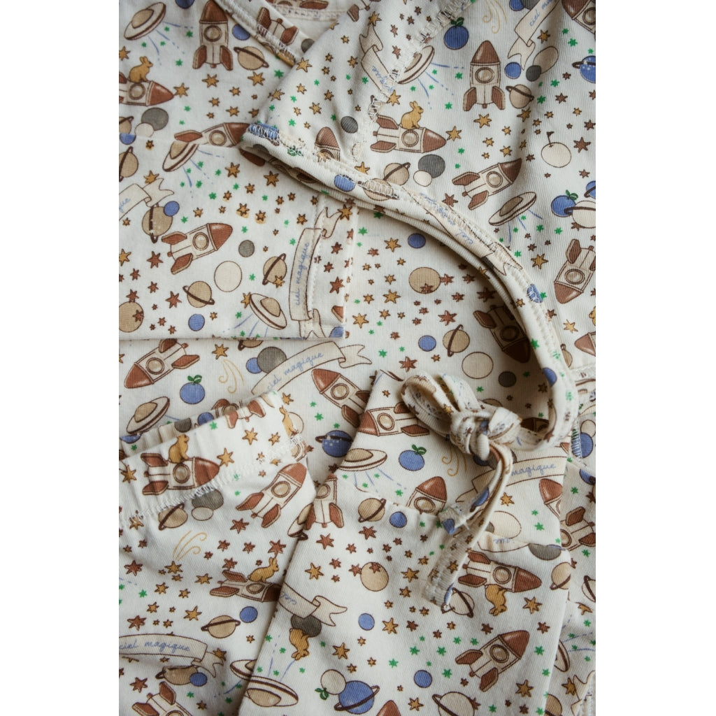 Konges Slojd - Organic Cotton Bodysuit - Ciel Magique Bleu - Konges Slojd - littleyoyo.ca