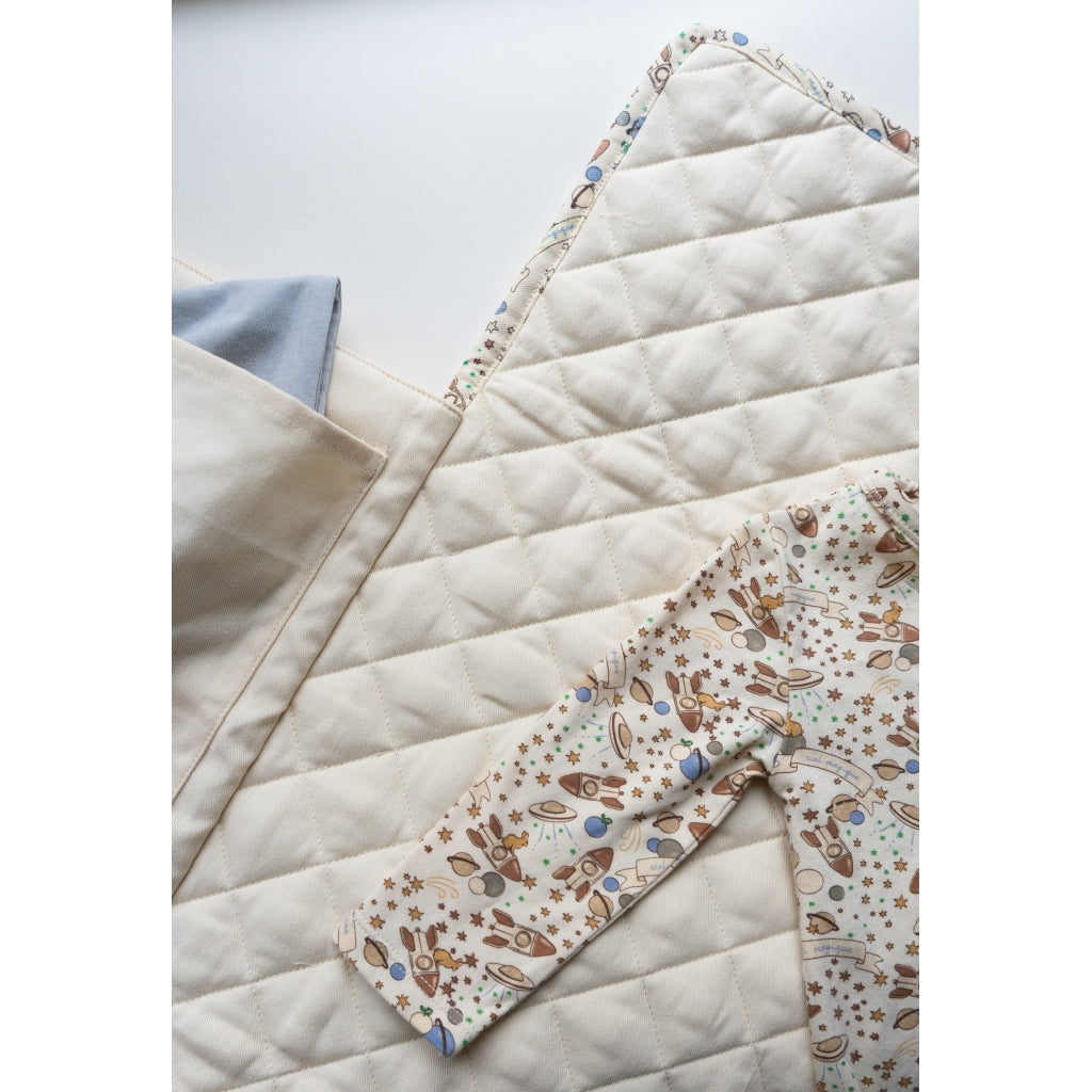 Konges Slojd - Organic Cotton Bodysuit - Ciel Magique Bleu - Konges Slojd - littleyoyo.ca