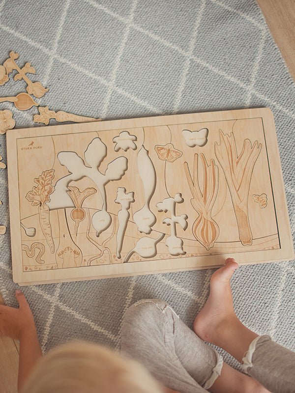 Stuka Puka - Secret Garden Wooden Puzzle