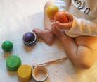 Grapat - Wood Coloured Bowls and Balls - Grapat - littleyoyo.ca