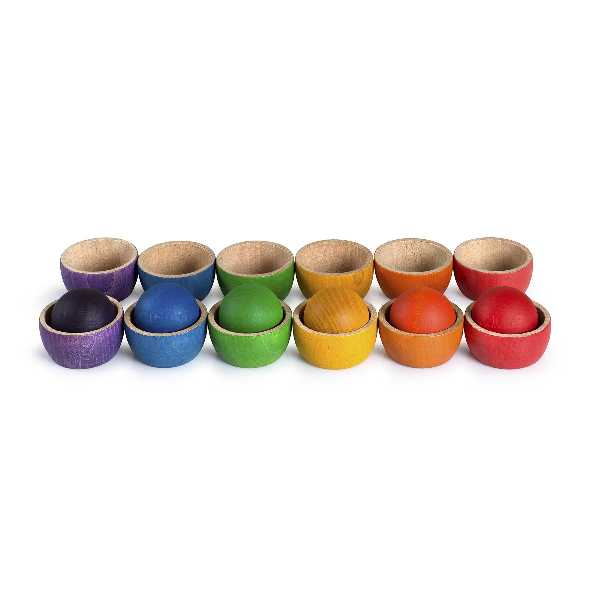Grapat - Wood Coloured Bowls and Balls - Grapat - littleyoyo.ca