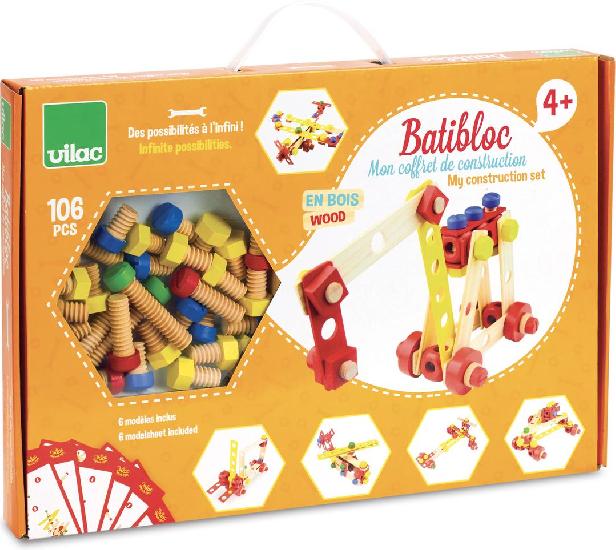 Vilac - Wood construction set Batibloc - Vilac - littleyoyo.ca