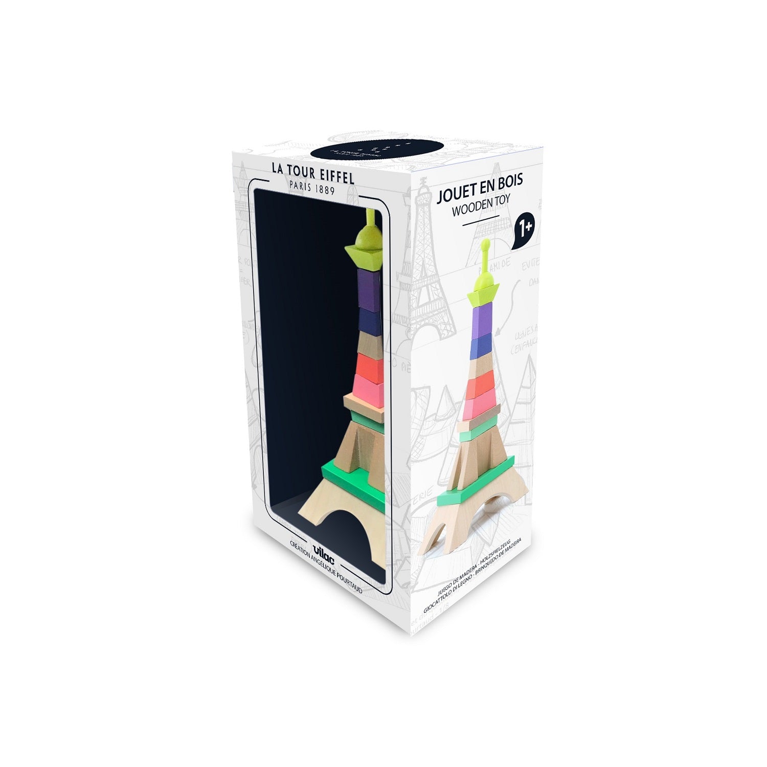 Vilac - Stacking Eiffel Tower - Vilac - littleyoyo.ca