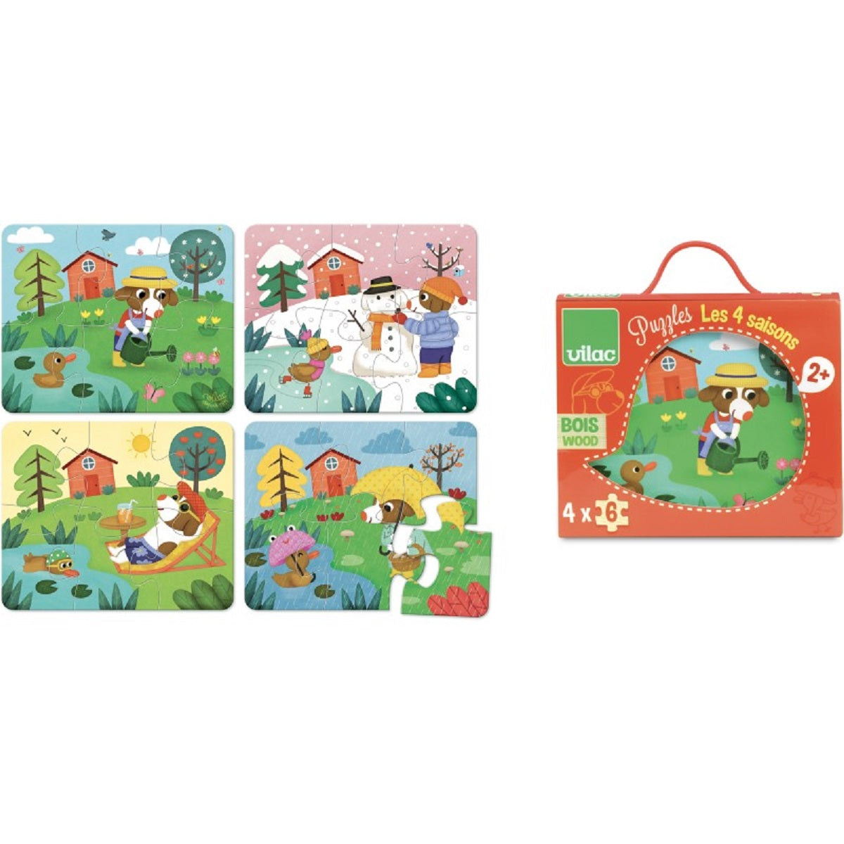 Vilac - Wooden Puzzle Four Seasons - Vilac - littleyoyo.ca