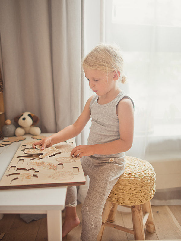 Stuka Puka - What Has Fallen From The Tree Wooden Puzzle - Stuka Puka - littleyoyo.ca