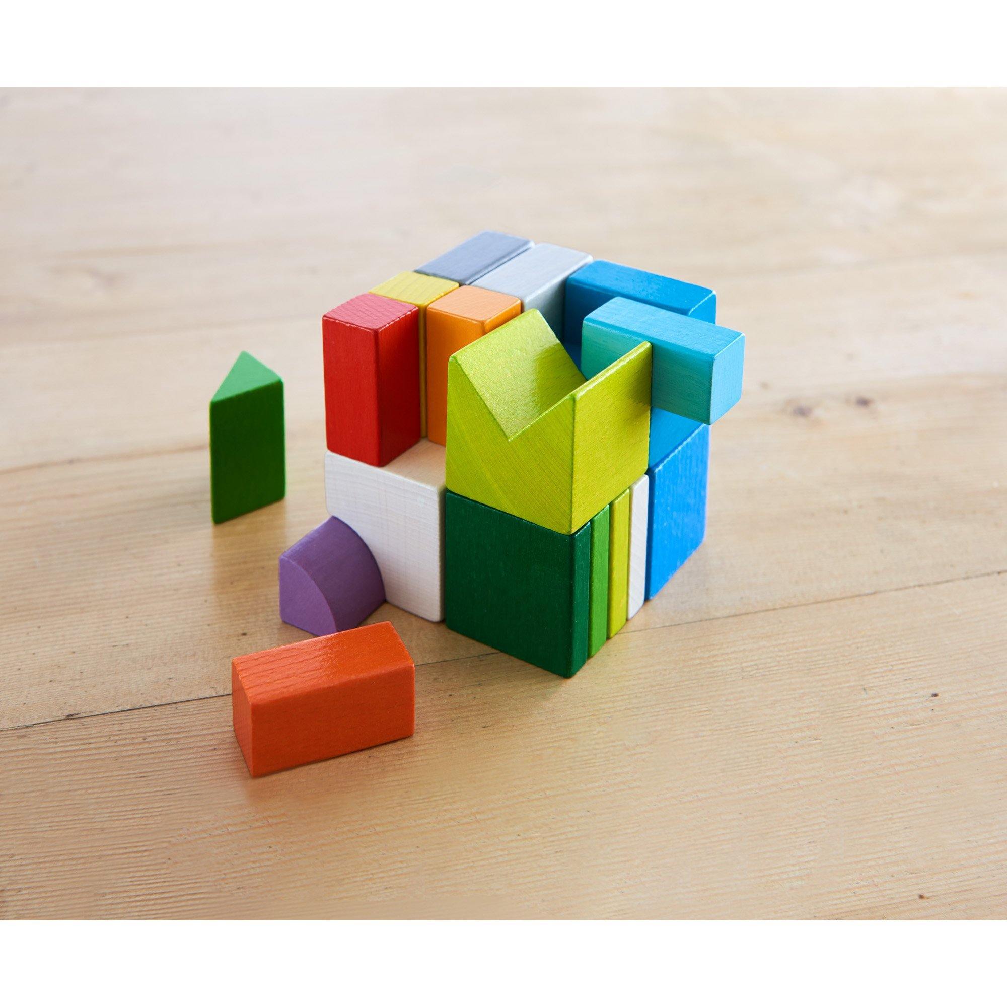 HABA - Chromatix Building Blocks - 3D Arranging game - HABA - littleyoyo.ca