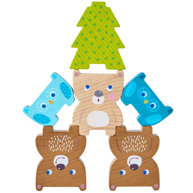 HABA - Forest Friends Stacking Toy - HABA - littleyoyo.ca