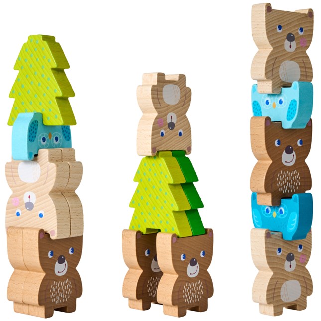 HABA - Forest Friends Stacking Toy - HABA - littleyoyo.ca
