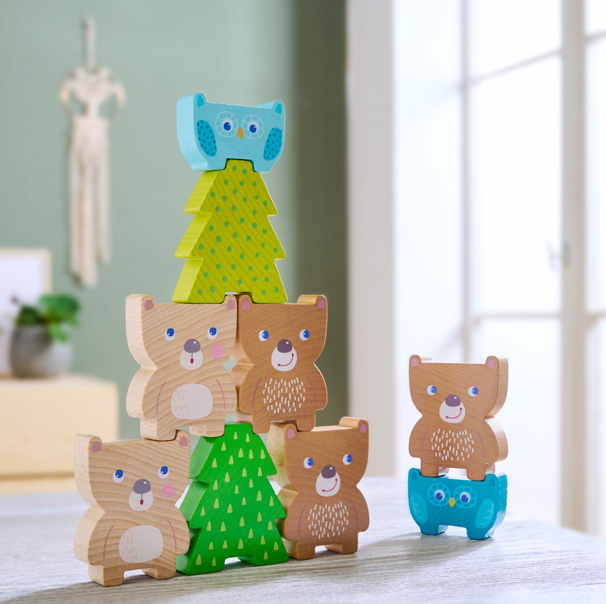 HABA - Forest Friends Stacking Toy - HABA - littleyoyo.ca