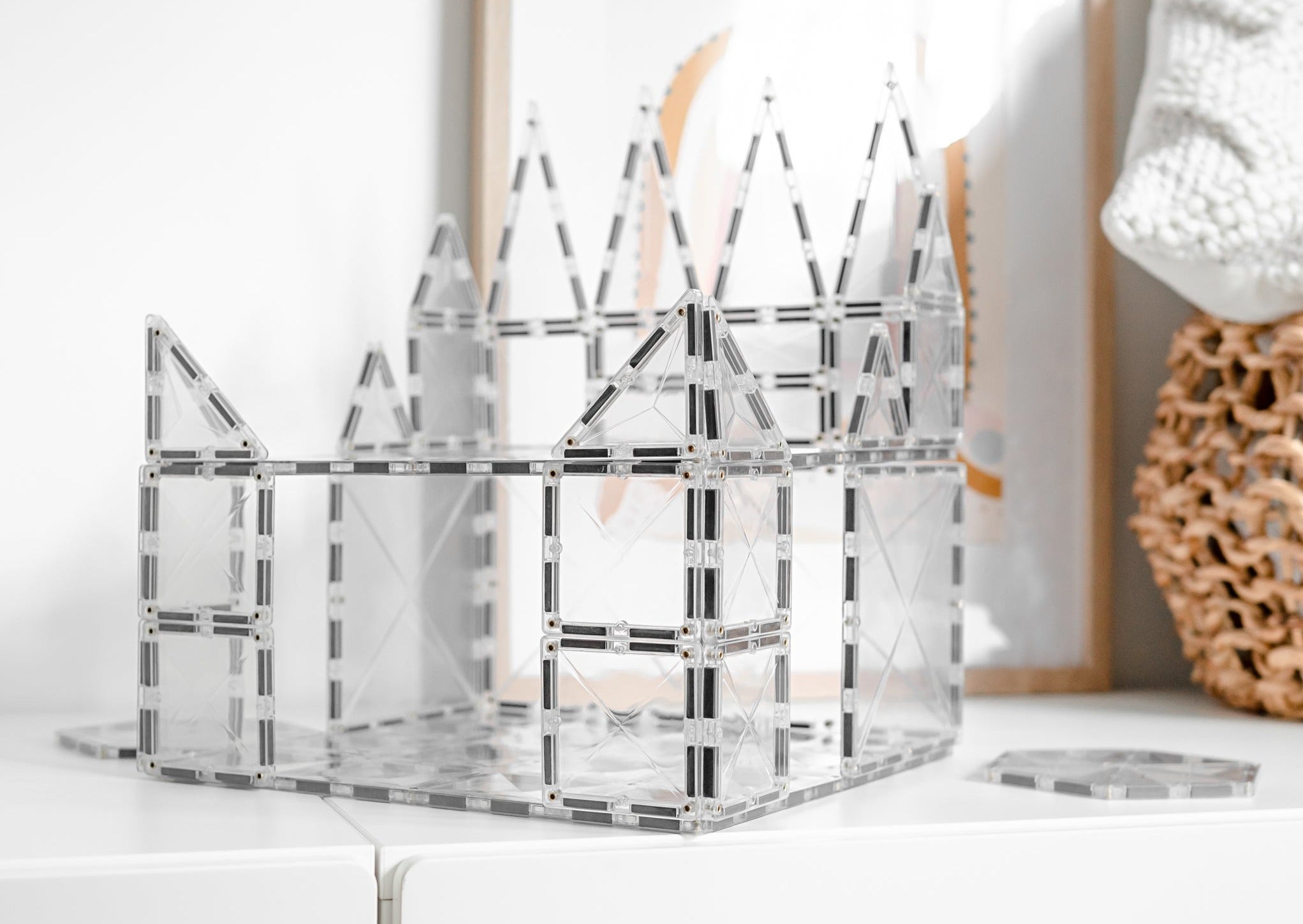 Connetix - Clear Starter Pack - 34 Piece Magnetic Tiles - Connetix - littleyoyo.ca