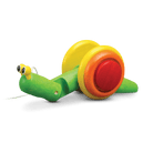 PlanToys - Pull Along Snail - Classic - PlanToys - littleyoyo.ca