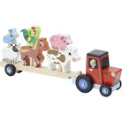 Vilac - Stacking Tractor with Trailer With Animals - Vilac - littleyoyo.ca