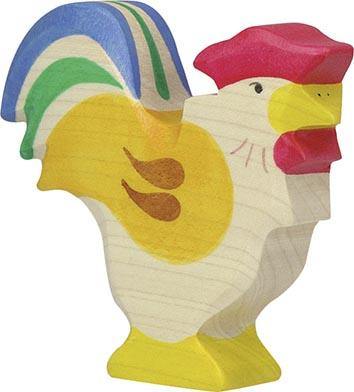 Holztiger - Rooster Wooden Figure - Holztiger - littleyoyo.ca