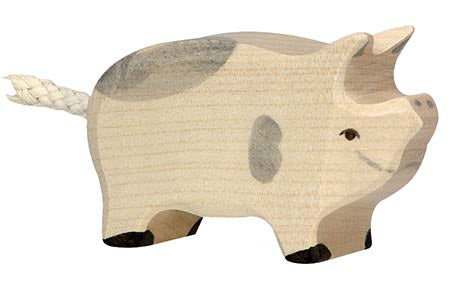 Holztiger - Piglet Wooden Figure - Holztiger - littleyoyo.ca