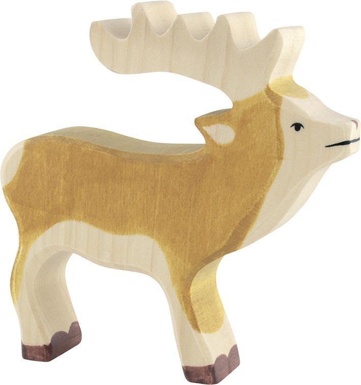 Holztiger - Stag Wooden Figure - Holztiger - littleyoyo.ca