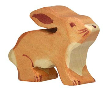 Holztiger - Hare Small Wooden Figure - Holztiger - littleyoyo.ca