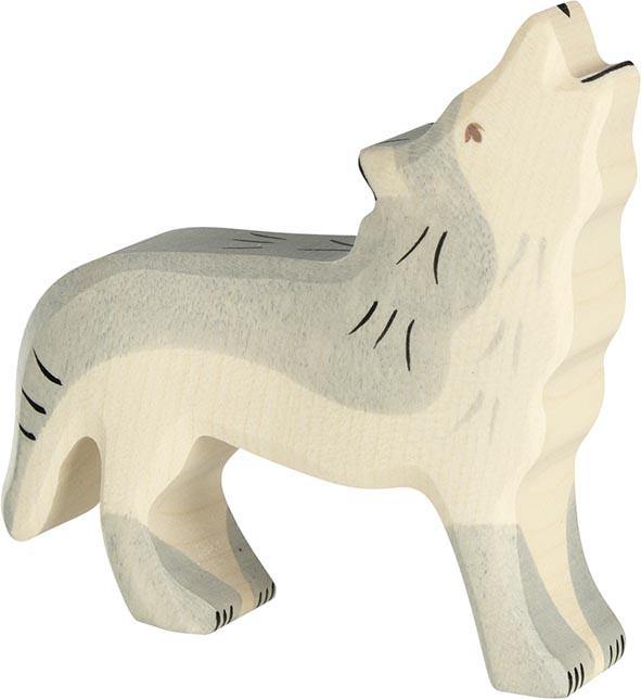 Holztiger - Wolf Wooden Figure - Holztiger - littleyoyo.ca