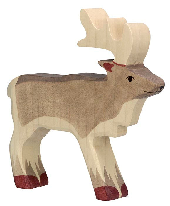 Holztiger - Reindeer Wooden Figure - Holztiger - littleyoyo.ca