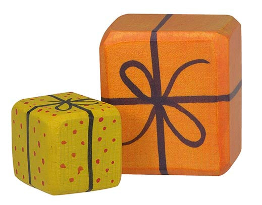 Holztiger - 2 Presents Wooden Figure - Holztiger - littleyoyo.ca