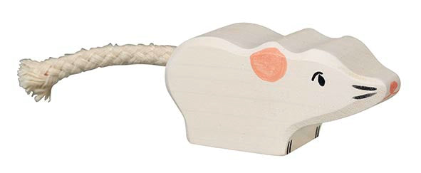 Holztiger - Mouse Wooden Figure - Holztiger - littleyoyo.ca
