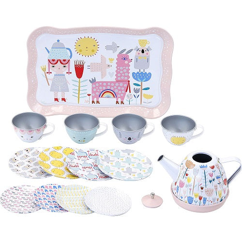 Vilac - Musical Tin Tea Set - Suzy Ultman - Vilac - littleyoyo.ca