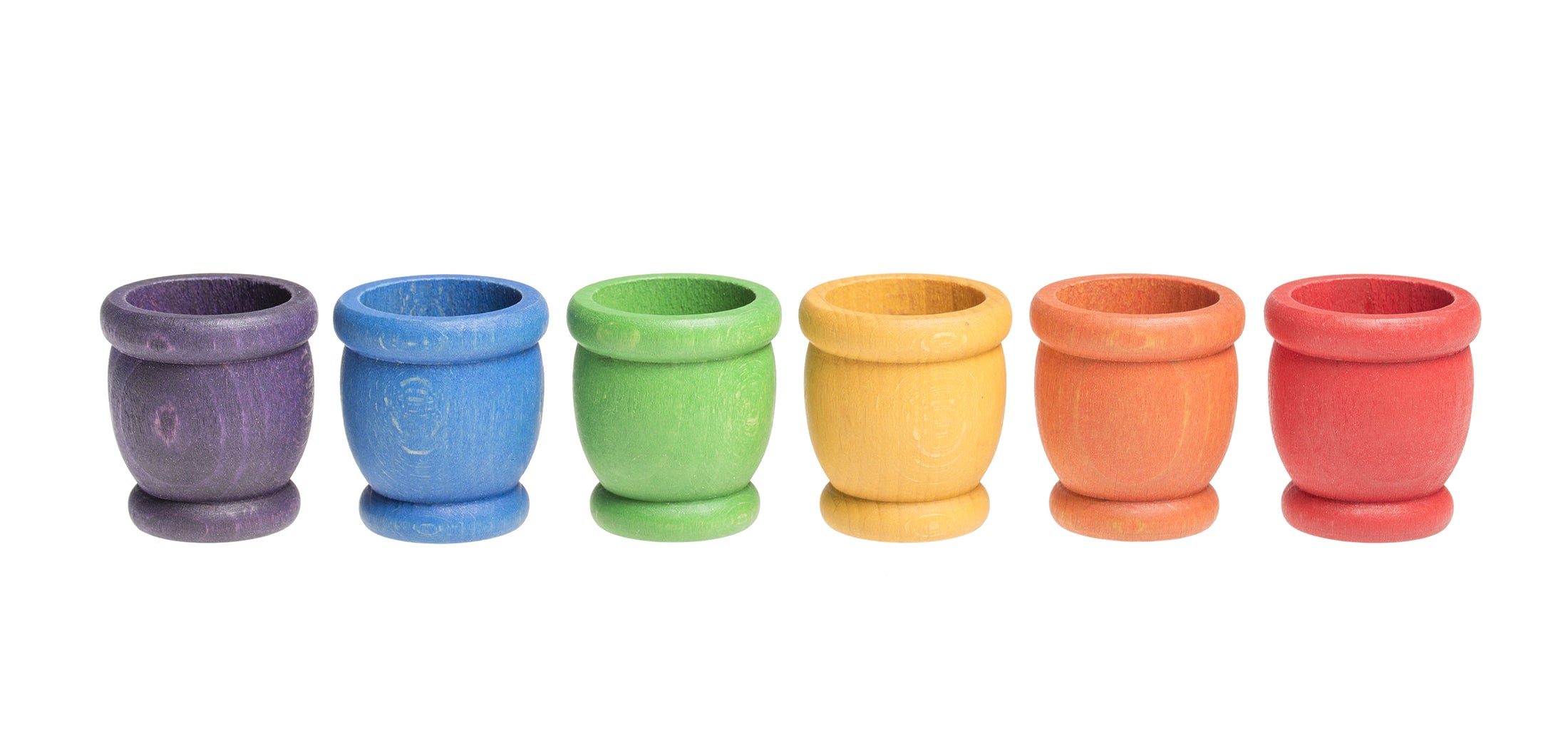 Grapat - Wood Coloured Mates 6 pieces - Grapat - littleyoyo.ca