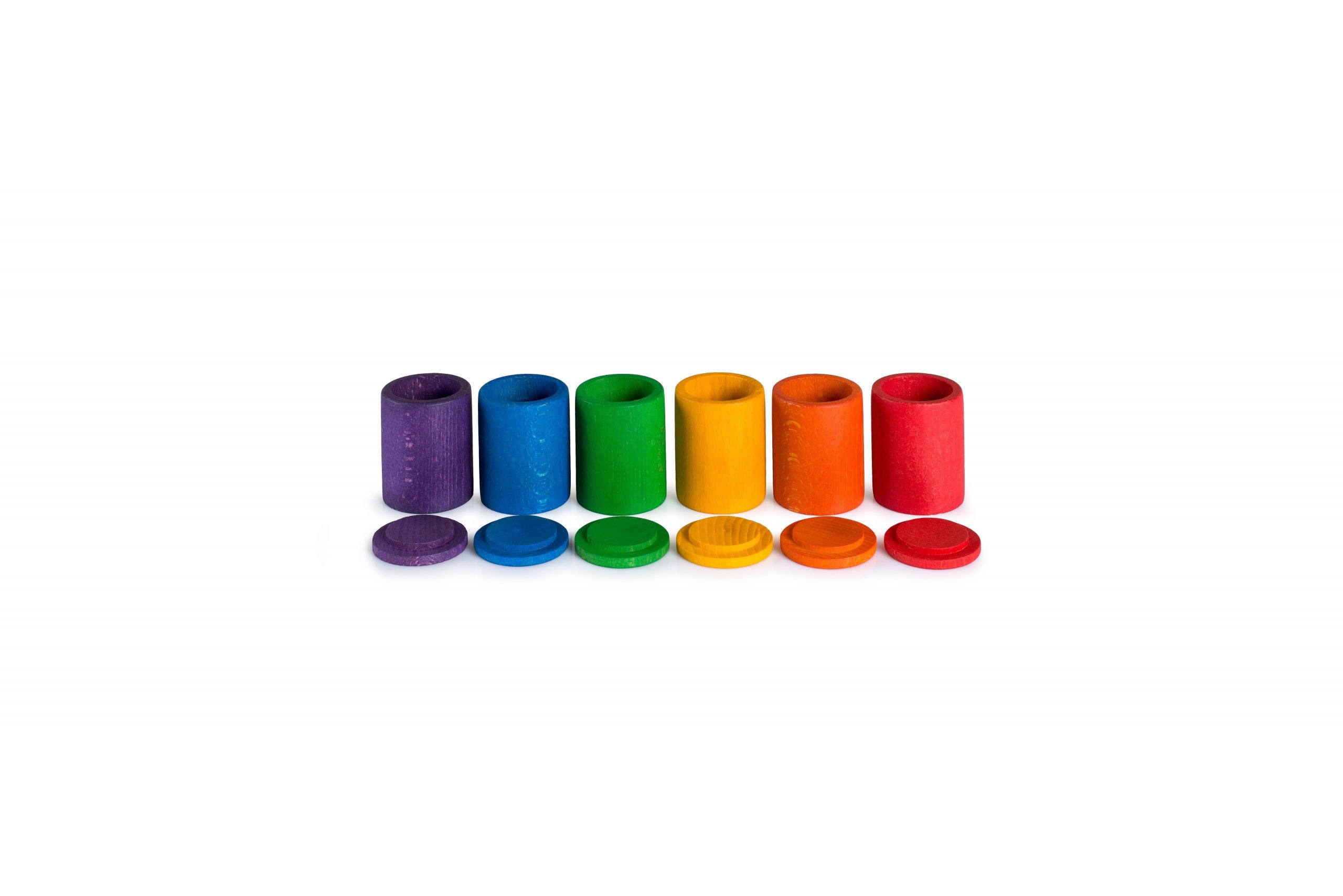 Grapat - Wood Coloured Cups with Lids - Grapat - littleyoyo.ca