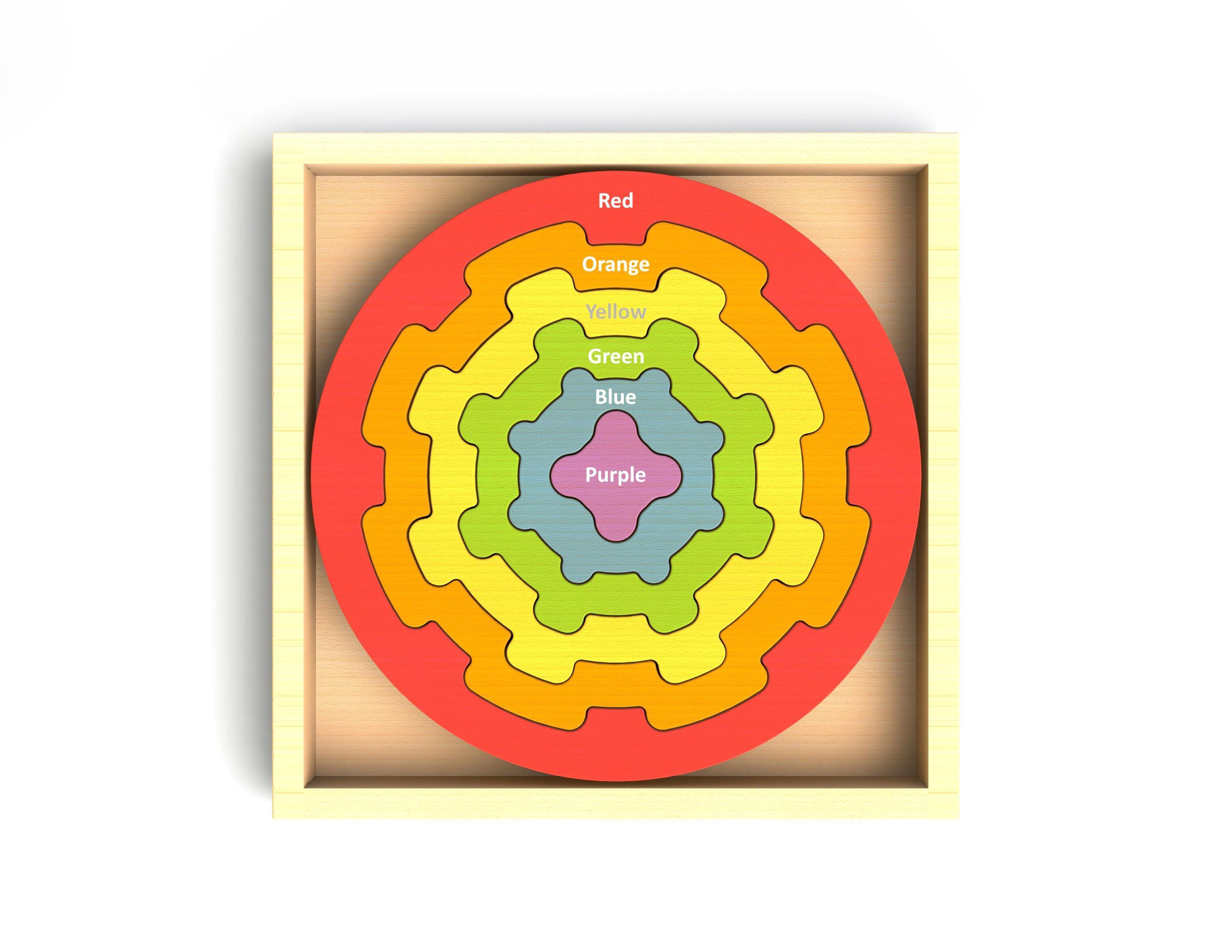 BeginAgain - Gear Stacker - Multilingual Stacking Puzzle - BeginAgain - littleyoyo.ca