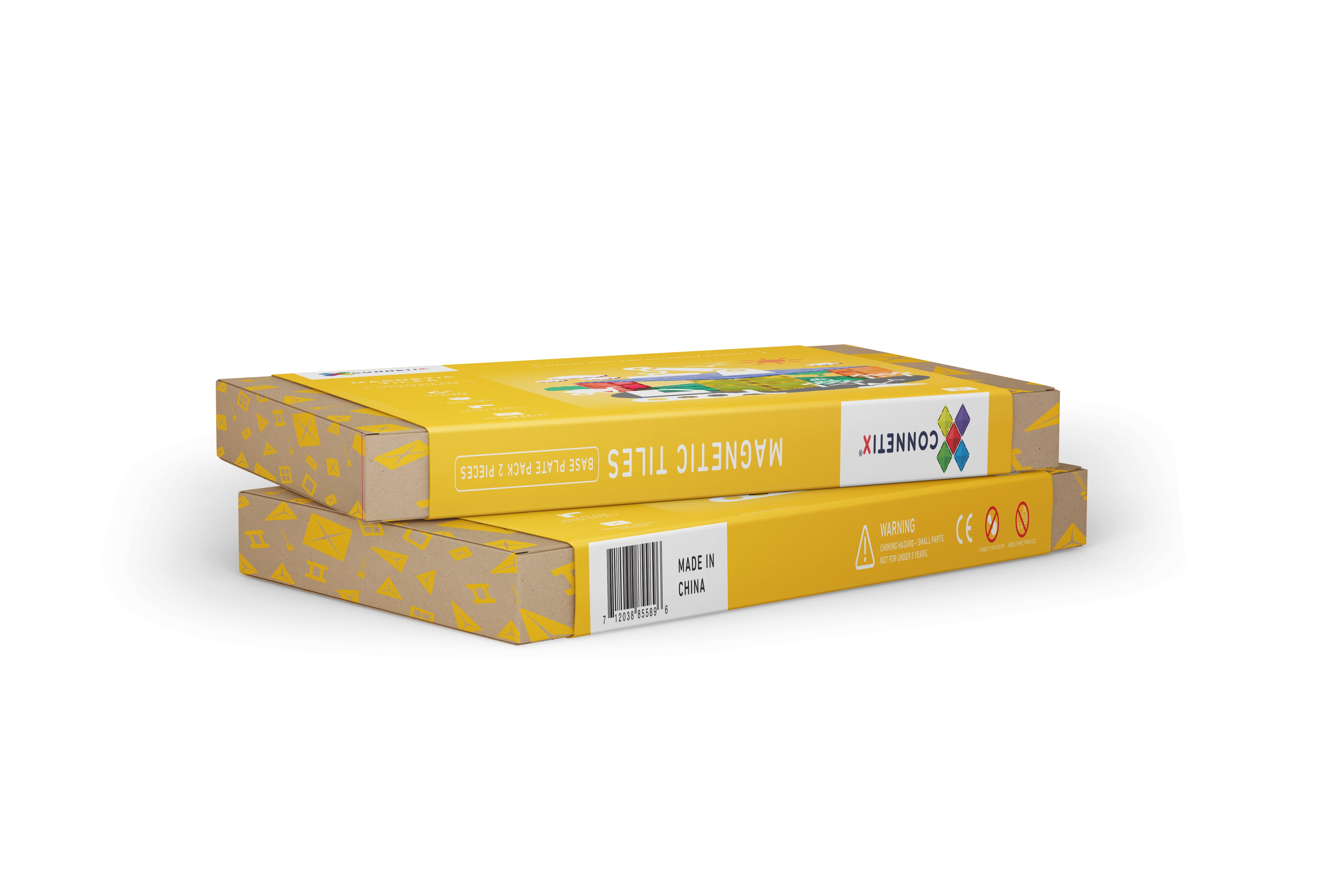 Connetix - Rainbow Blue & Green Base Plate - 2 Piece Pack Magnetic Tiles - Connetix - littleyoyo.ca